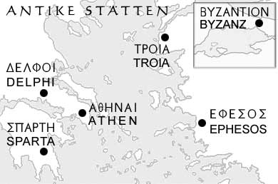 Karte - Antike Stätten